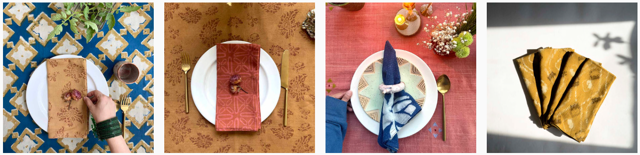 100% organic cotton napkins