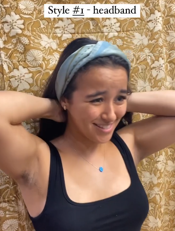 how to tie a bandana headband