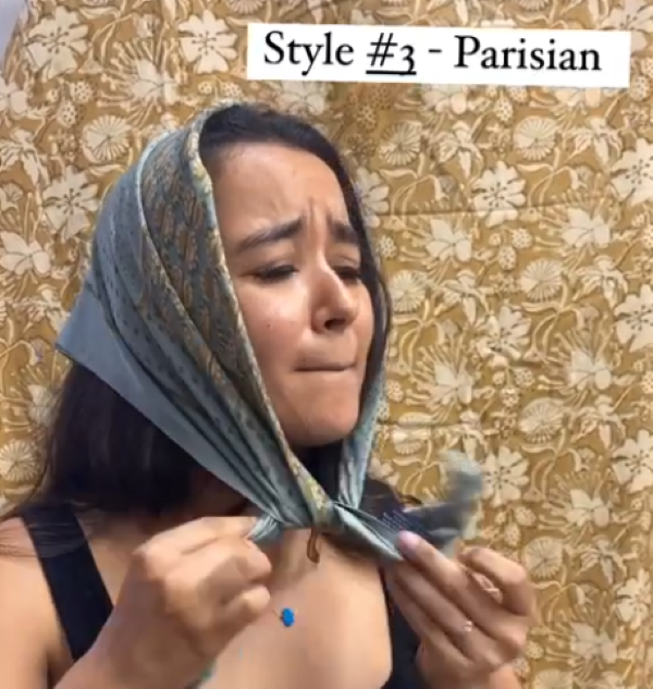 bandana tying technique parisian