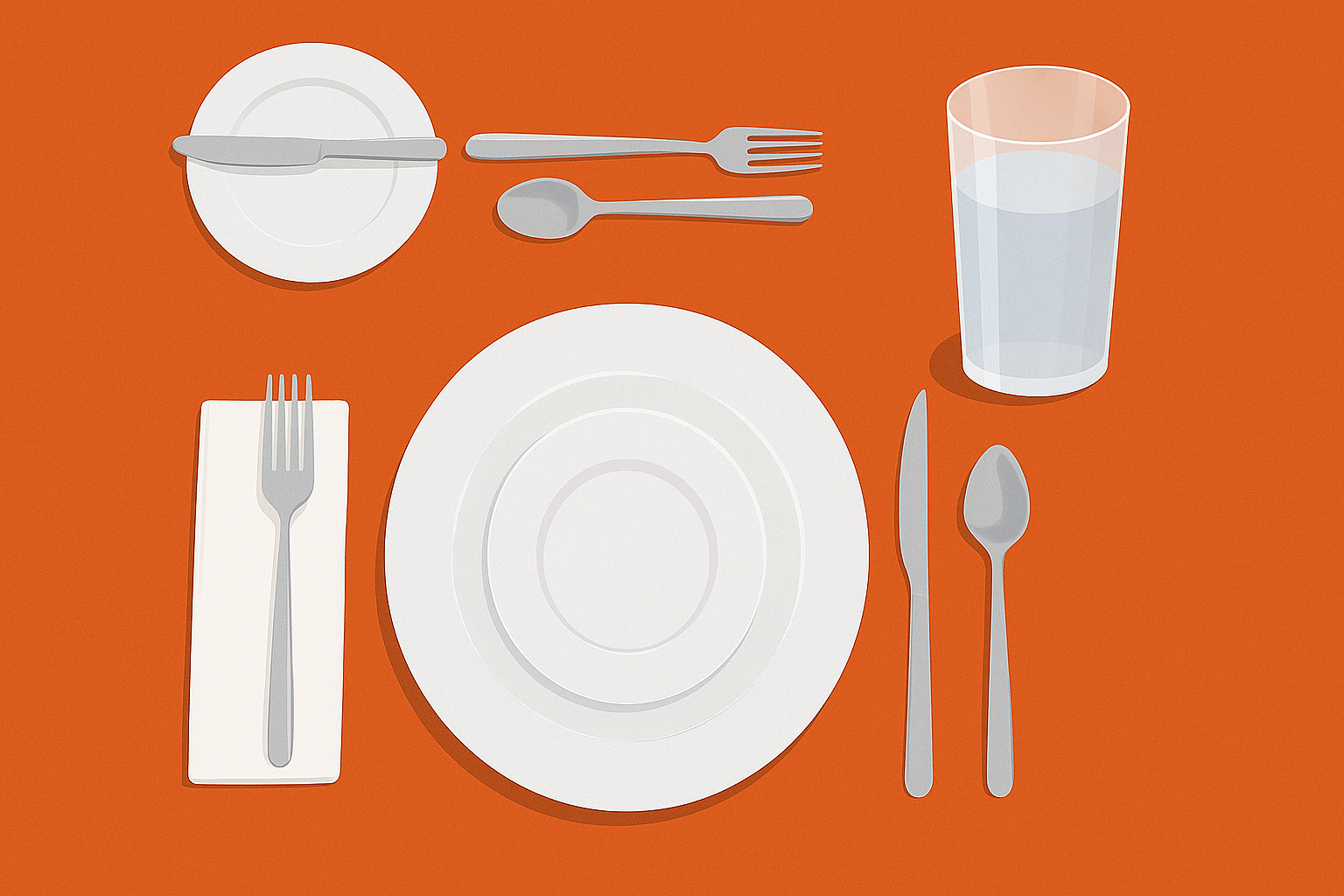 casual table setting