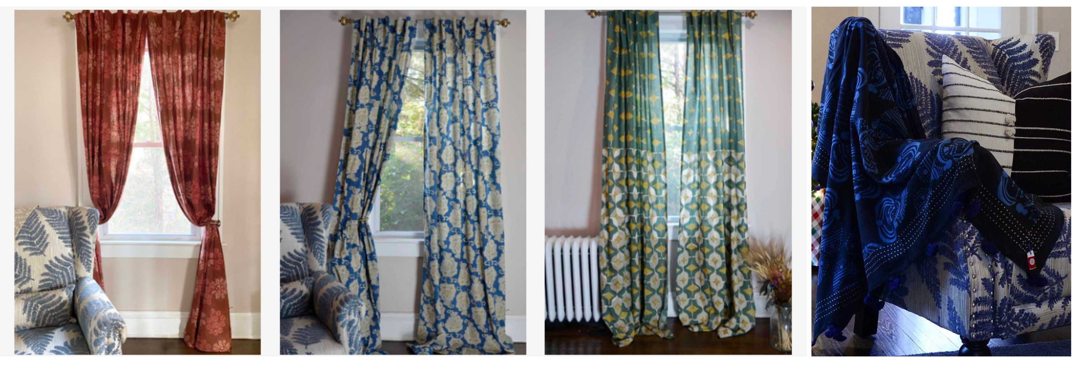 floral printed textiles for home decor for sale