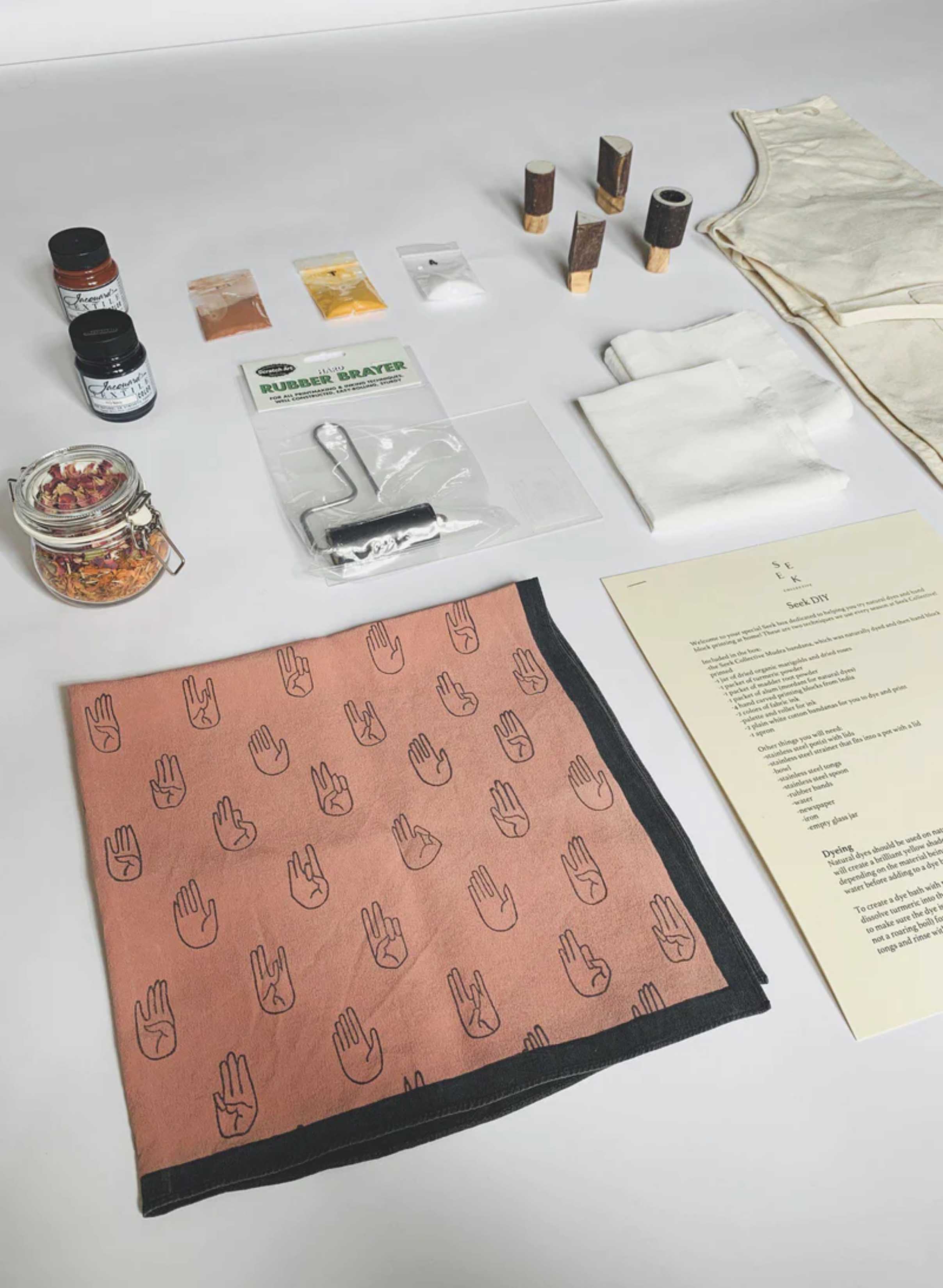 Seek Collective DIY natural dye and block print kit