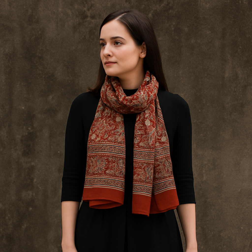 scarf with black dress